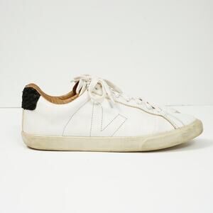 Veja Esplar Women's Tilapia leather Sneakers extra white black 9